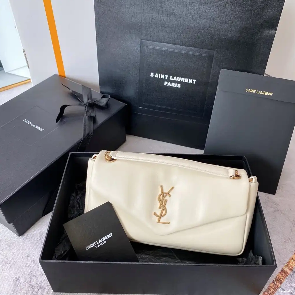 IN LAMBSKIN CALYPSO YSL PLUNGED 0603